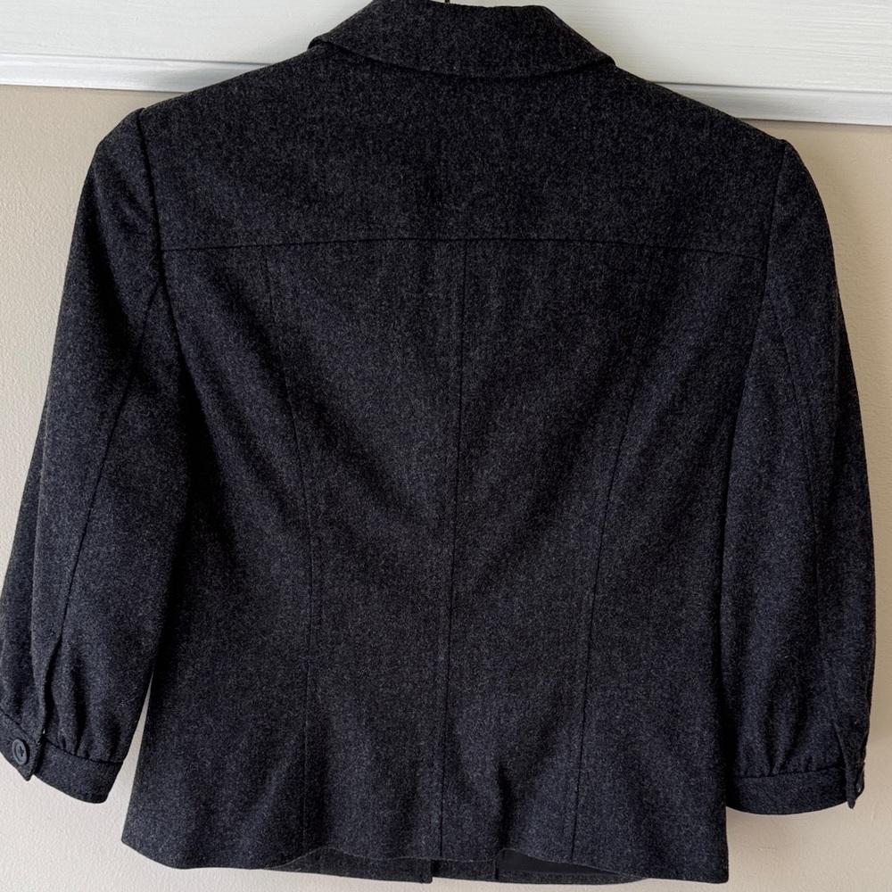 Bundle of Three Women's Blazers - Black, Charcoal, Dark Brown - Picture 8 of 14